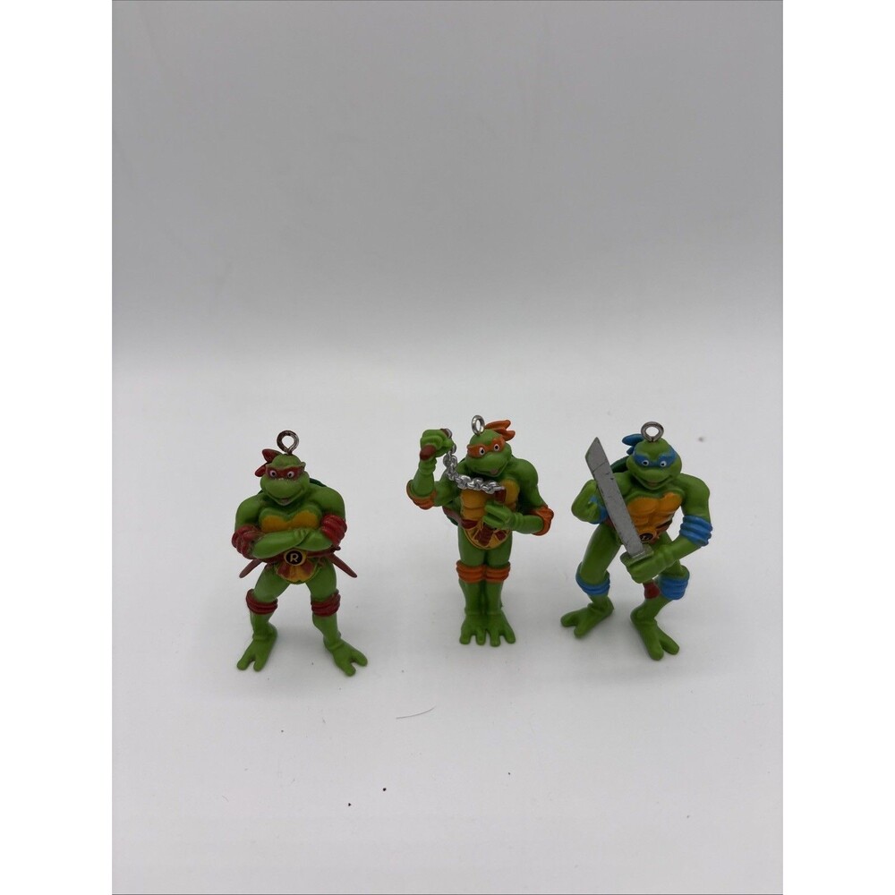 TMNT Teenage Mutant Ninja Turtles Keychain Figures 2.5" 2015 Viacom